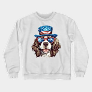 4th of July Dog #3 Crewneck Sweatshirt